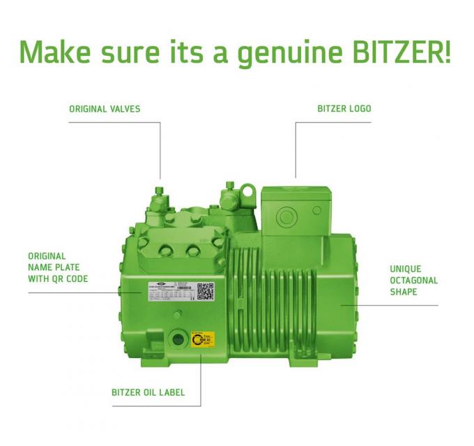 unidade de condensação de Bitzer da temperatura 2HP média para o armazenamento frio