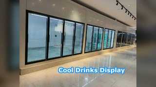 Portas de exposição para câmaras frigoríficas para lojas de bebidas