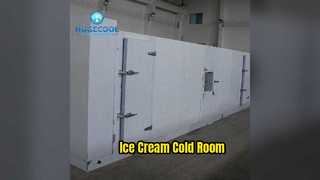 Soluções de refrigeração para salas frias de sorvetes