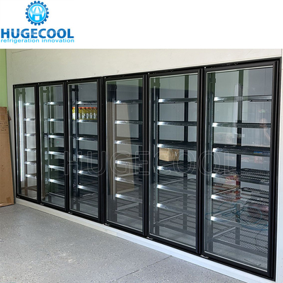 Walk in cooler with glass doors gas station cooler